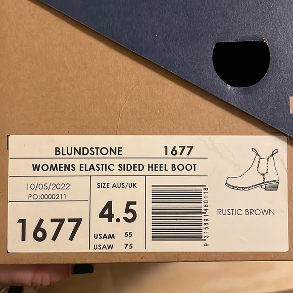 NEW Blundstone 1673 Chelsea Bootie Antique Brown Leather Size 6.5 US - Picture 9 of 11
